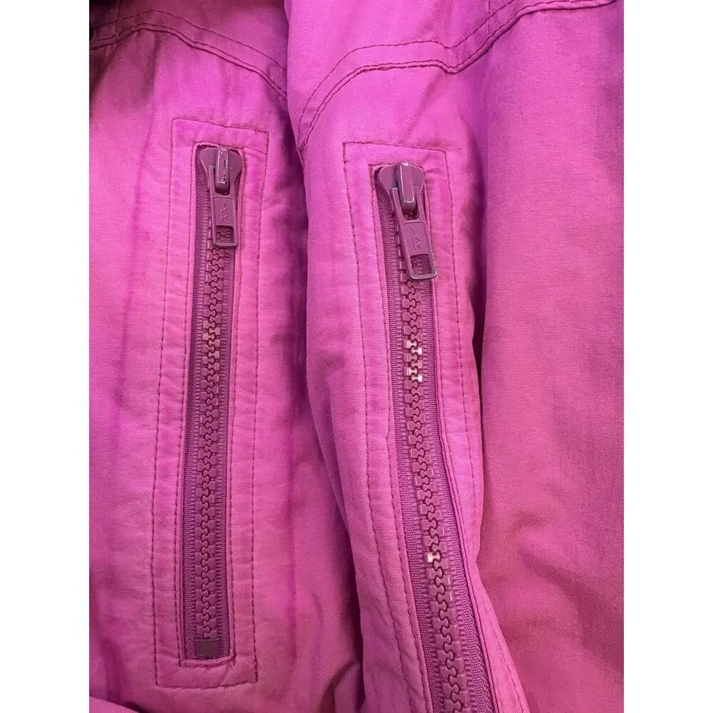 Vintage 80s 90s Tyrolia by Head Neon Hot Pink Ski Snow Pants Girl’s 10 Celtech - Picture 10 of 12